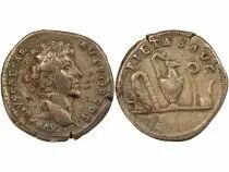Marcus Aurelius - Silver Denarius, Pontifical Instruments - 142 Rome
