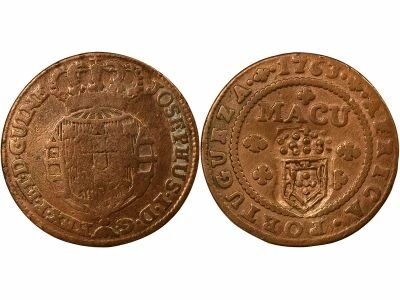 Maria II / Pedro V - 1/2 Macuta - 1837 / 1853
