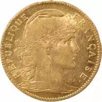 Marianne - 10 Gold Francs, Rooster - 1907 Paris