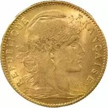 Marianne - 10 Gold Francs, Rooster - 1914 Paris