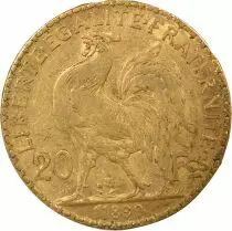 Marianne - 20 Gold Francs, Rooster - 1899 Paris