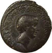 Mark Antony & Octavius - Silver Denarius - 41 BC Ephesus