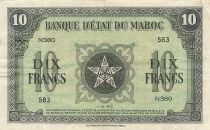 Maroc 10 Francs - 01-05-1943 - P.25