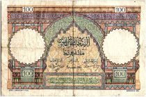Maroc 100 Francs - Ksar d\'Aït-ben-haddou - 09-01-1950 - TTB - Série X.23 - P.45