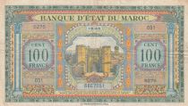 Maroc 100 Francs - Meknes -  1943 - TTB  - Série S275 - P.27