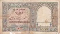 Maroc 1000 Francs - Ville et Minaret - 01-02-1921- Série C.7 - AB - P.16a