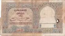 Maroc 1000 Francs - Ville et Minaret - 01-02-1921- Série X.1 - AB - P.16a