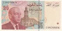 Maroc 20 Dirhams - Hassan II - 1996 - P.67a