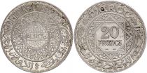 Maroc 20 Francs, Mohammed V - 1347  (1928)