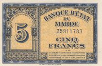 Maroc 5 Francs - 01-03-1944 - P.24 - SUP + - 25911783