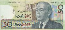 Maroc 50 Dirhams - Hassan II - charge militaire à cheval - 1987 - NEUF - P.64d