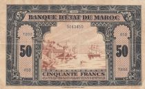 Maroc 50 Francs - 01-08-1943 - TTB - P.26a