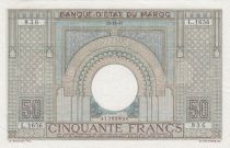Maroc 50 Francs 28-10-1947 -  Grand Format - SUP  - Série L.1656 - P.21