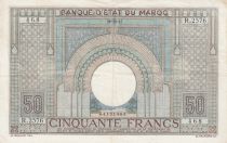 Maroc 50 Francs 28-10-1947 -  Grand Format - TTB +  - Série R.2576 - P.21
