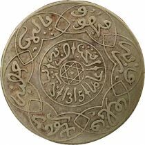 Maroc Abdel Aziz - 2 1/2 Dirhams Argent - 1315 AH (1897 / 1898) Paris