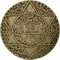 Maroc Abdel Aziz - 2 1/2 Dirhams Argent - 1321 AH (1903 / 1904) Londres