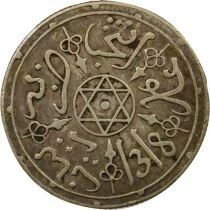Maroc Abdel Aziz - Dirham Argent - 1318 AH (1900 / 1901) Paris