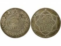 Maroc Abdel Hafid - Rial Argent - 1329 AH (1911) Paris