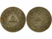 Maroc Mohammed V - 5 Francs Argent - 1352 AH /(1933 / 1934) Paris