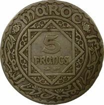Maroc Mohammed V - 5 Francs Argent - 1352 AH /(1933 / 1934) Paris