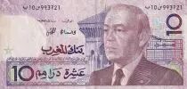 Marocco 10 Dirhams - Hassan II - 1987 - VF - P.63b