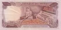 Marocco 10 Dirhams  Hassan II - 1970 - VF +  - P.57a - Various serial