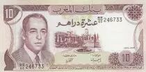 Marocco 10 Dirhams  Hassan II - 1985 - AU  - P.57b - Serial BE/60