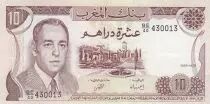 Marocco 10 Dirhams  Hassan II - 1985 - aXF  - P.57b - Serial BE/40