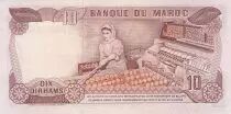 Marocco 10 Dirhams  Hassan II - 1985 - XF +  - P.57b - Serial BE/31