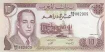 Marocco 10 Dirhams  Hassan II - 1985 - XF to AU  - P.57b - Serial BE/59