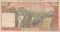 Marocco 10 Dirhams Mohammed V - 1969 - F - P.54f - Serial N.59