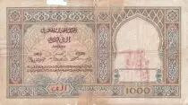 Marocco 1000 Francs - City and Minaret - 01-02-1921- Serial T.6 - G - P.16a