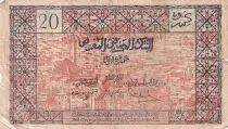 Marocco 20 Francs - 1943 - Fine - Serial Z.384 - P.39