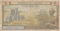Marocco 5 Dirhams Mohammed V - 1966 - TB - P.53d - Serial O.12