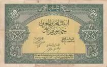 Marocco 50 Francs - 01-08-1943 - VF - Serial P52 - P.26a