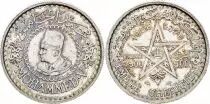Marocco 500 Francs Mohammed V - 1376(1956) - Silver - Paris