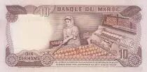 Marokko 10 Dirhams  Hassan II - 1985 - AU  - P.57b - Serial BE/60