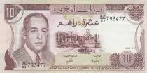 Marokko 10 Dirhams  Hassan II - 1985 - XF  - P.57b - Serial BE/93