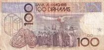 Marokko 100 Dirhams - Hassan II - 1987 - F - P.65a