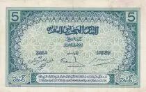 Marokko 5 Francs Blue and green - 1924 - Serial C.4297 -  VF to XF - P.9