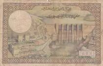 Marokko 50 Dirhams ON5000 Francs OVERPRINT 02-04-1953 - Serial C.395 - aFine- P.51