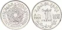 Marruecos 1 Franc Cherifian Empire - 1370 (1951)