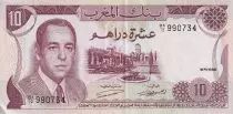 Marruecos 10 Dirhams -  Hassan II - 1970 - XF - P.57a