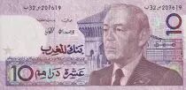Marruecos 10 Dirhams - Hassan II - 1987 - AU - P.63b