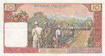 Marruecos 10 Dirhams Mohammed V - 1963 - XF - P.54b - Serial E.20