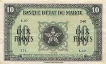 Marruecos 10 Francs - 01-05-1943 - P.25