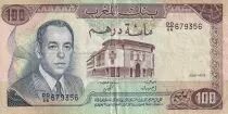 Marruecos 100 Francs - Hassan II - Factory - 1985 - F to VF - P.59b