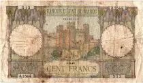 Marruecos 100 Francs - Ksar d\'A�t-ben-haddou - 01-03-1945 - Fine - Serial S.1544 - P.20