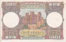 Marruecos 100 Francs - Ksar d\'A&iuml;t-ben-haddou - 22-12-1952 - VF to XF  - Serial Y.53 - P.45