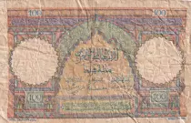 Marruecos 100 Francs Fortress - 22-12-1952 - Serial Q.53 - P.45